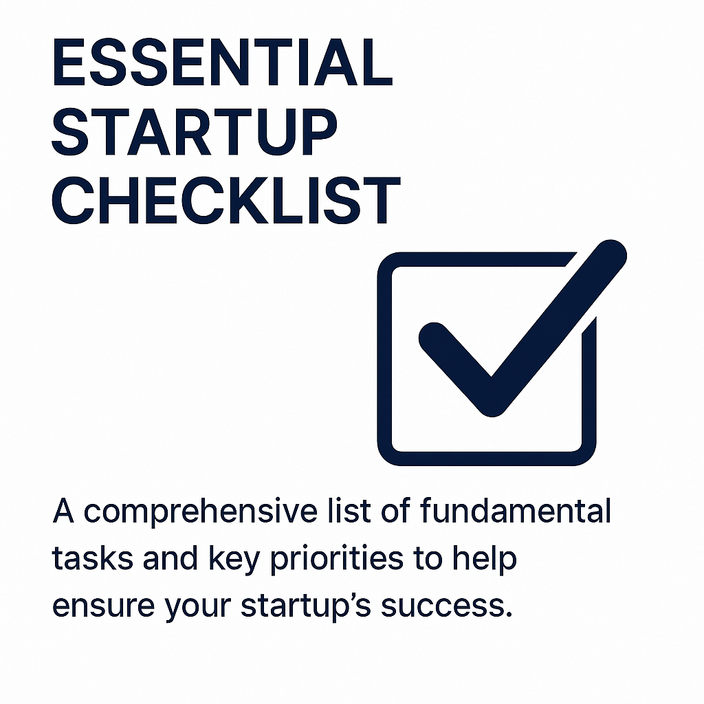 Essential Startup Checklist
